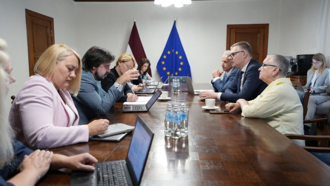 V.Ķirša tikšanās ar D.Melbārdi