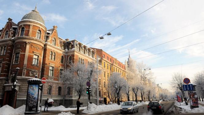 Rīgas iela ziemā