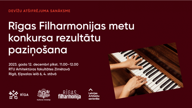 Metu konkursa “Rīgas filharmonija” devīžu atšifrējumu atvēršanas sanāksme 