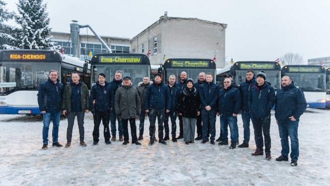 Rīgas satiksmes šoferi un autobusi dosies uz Ukrainu