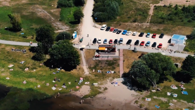 Rumbulas peldvieta skats no augšas