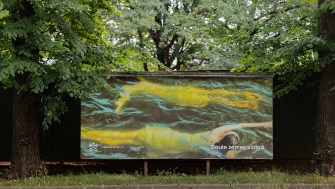 Saule zemes vidiņā noformējums