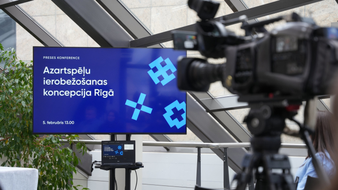 Uzraksts azartspeļu ierobežosanas koncepcija Rīgā