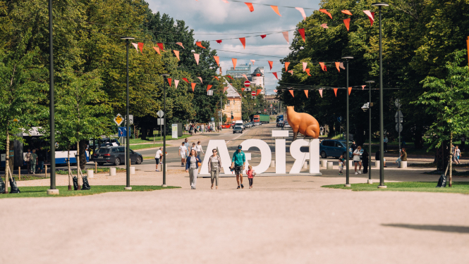 Uzraksts Rīga Pārdaugavā