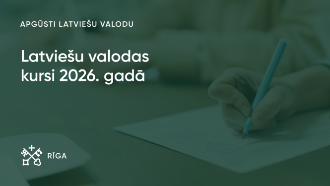 Uzraksts Latviešu valodas kursi