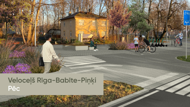 Veloceļa Rīga–Babīte–Piņķi vizualizācija