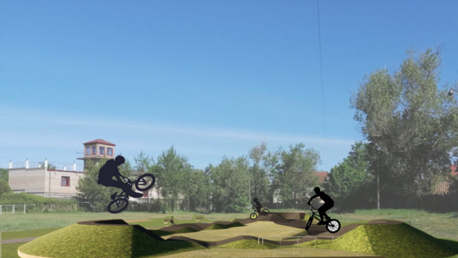 Bolderājas pumptrases vizualizācija