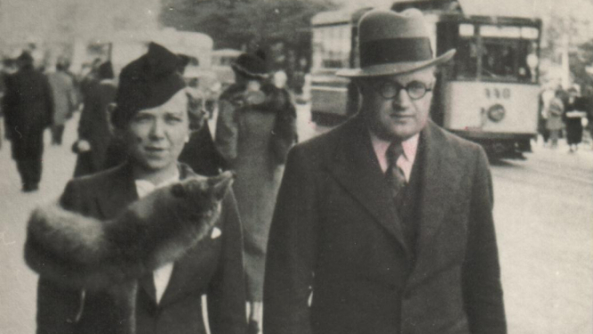 Aleksandrs Čaks un viņa sieva Anna Elizabete Ēriks Bērziņa