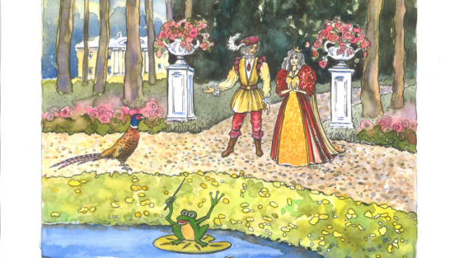 Jekaterinas Ribakovas ilustrācija grāmatai Brinumvardulēns