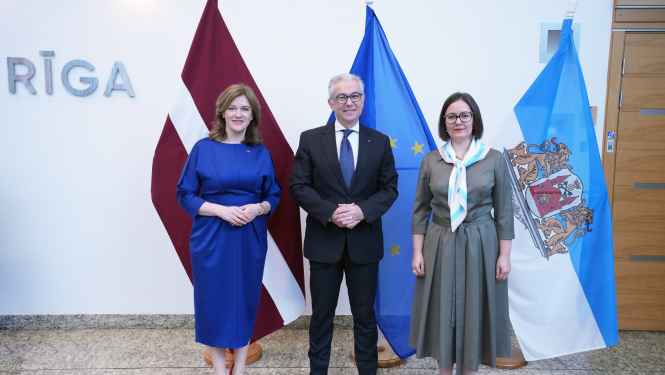 Rīgas domē viesojas Eiropas Padomes Parlamentārās asamblejas prezidents