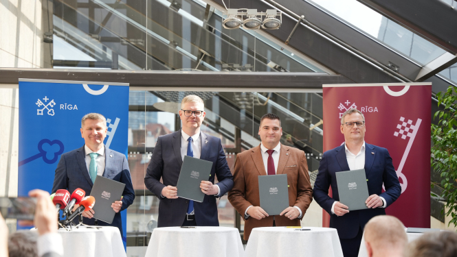 Rīgas domes koalīcija paraksta sadarbības līgumu 