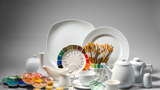 Radošā porcelāna dekorēšanas darbnīca Rīgas Porcelāna muzejā