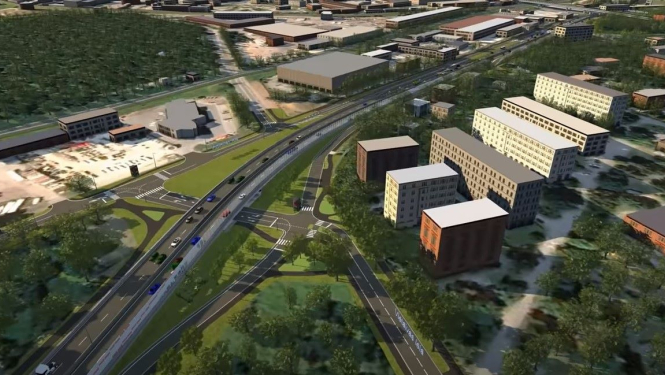 Austrumu maģistrāle skats no augšas