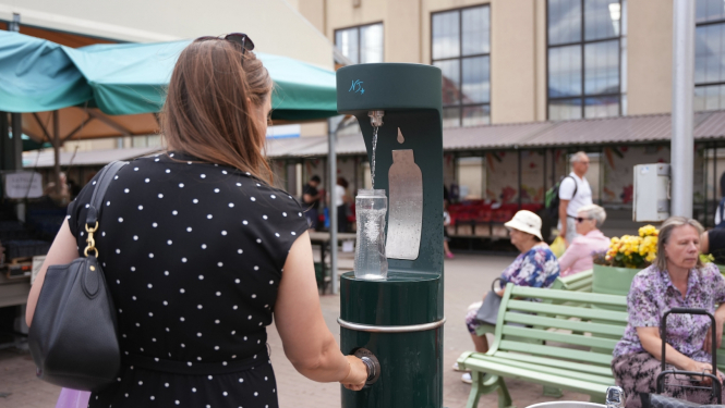Ūdens brīvkrāns Rīgas centrālajā tirgū