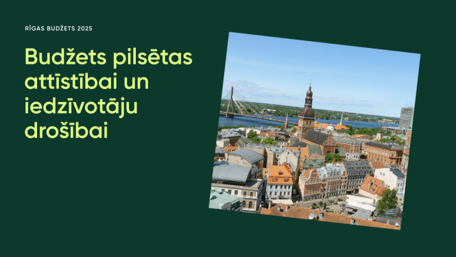 Budžets pilsētas attīstības un iedzīvotāju drošībai vizualizācija