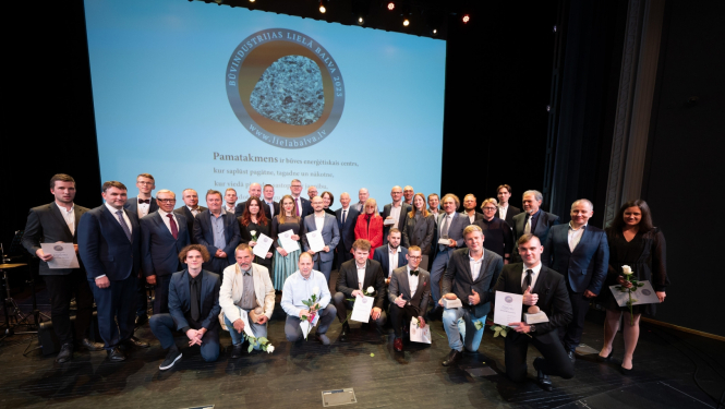 Būvindustrijas lielā balva 2023 laureātu kopbilde