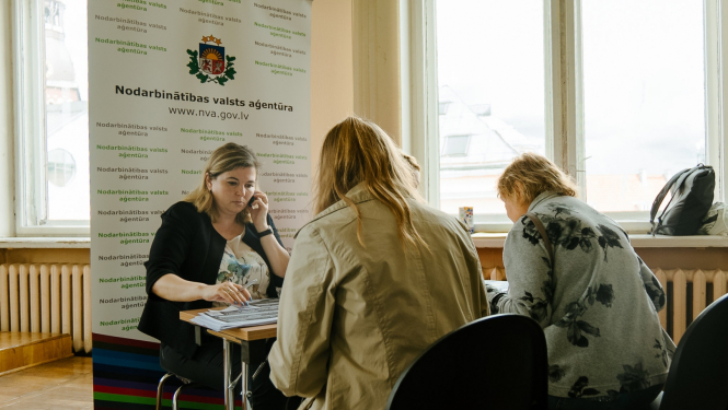 Darba birža Ukrainas atbalsta centrā