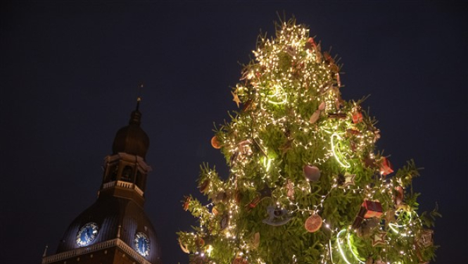 Ziemassvētku egle Doma laukumā