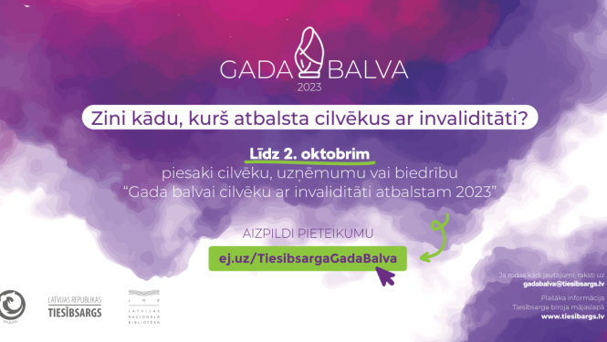 Gada balva cilvēku ar invaliditāti atbalstam