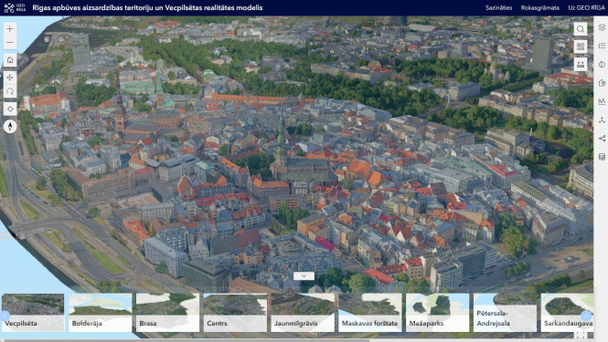 Geo Rīga 3D Vecrīgas karte