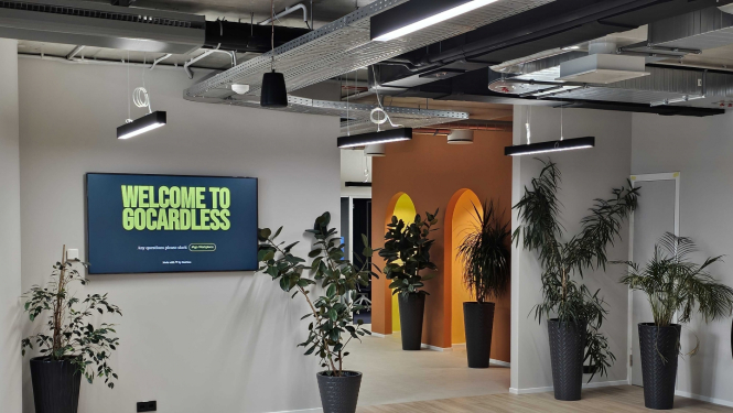 Finanšu tehnoloģiju uzņēmuma “GoCardless” telpas