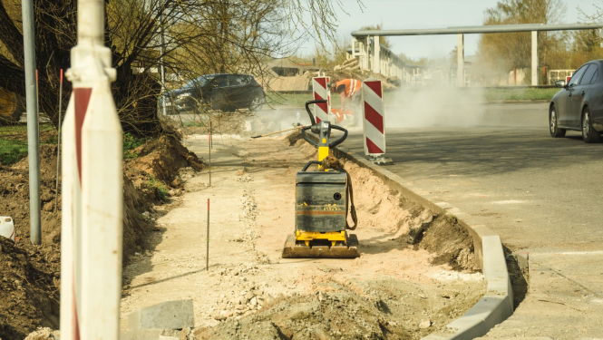 Notiek ielas remontdarbi