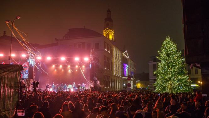 Jaunā gada svinības Rātslaukumā