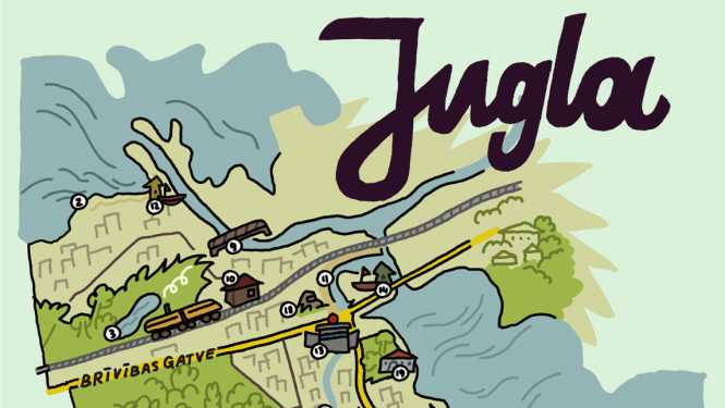 Juglas apkaimes karte