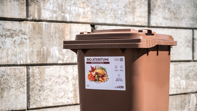 Bioatkritumu konteiners
