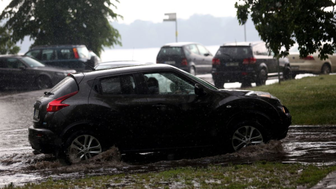 Applūdušās Rīgas ielas