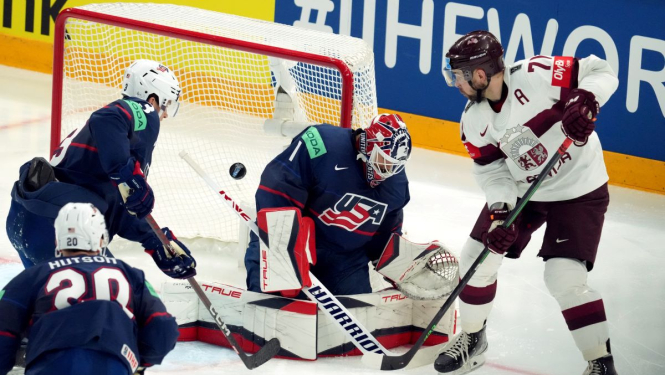 Hokeja spēle Latvija ASV