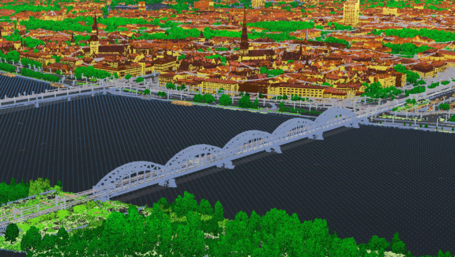 Rīgas skats no augšas 3D dimensijā