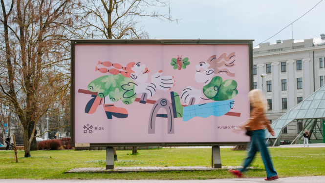 Lieldienu vizuāļi pilsētvidē