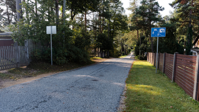 Maltuves ielā atjaunots grants segums