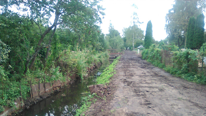 Iztīrīts meliorācijas grāvis