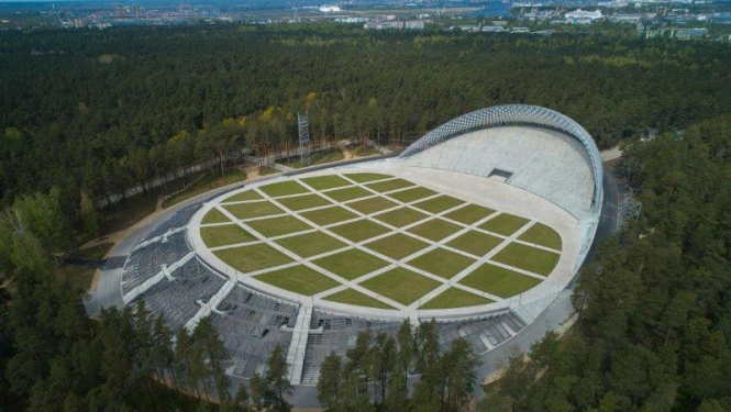 Mežaparka estrāde skats no augšas