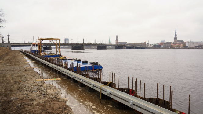 Mūkusalas promenādes remontdarbi