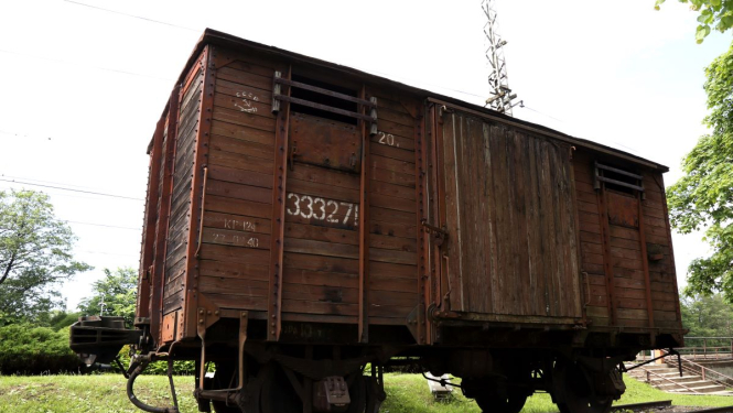 Piemiņas vagons Torņakalnā