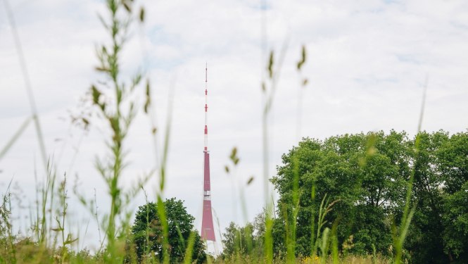Pļava un televīzijas tornis