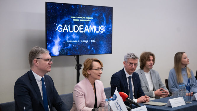 Preses konference par XX Baltijas valstu studentu dziesmu un deju svētki “Gaudeamus”,
