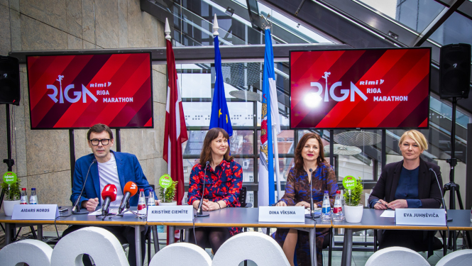 Preses konference par Rimi Rīgas maratonu