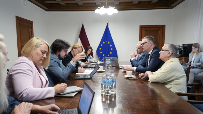 V.Ķirša tikšanās ar D.Melbārdi