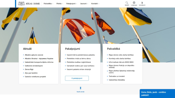 Riga.lv mājas lapa