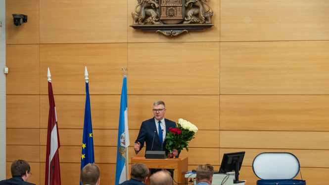 Rīgas domes priekšsēdētājs Vilnis Ķirsis