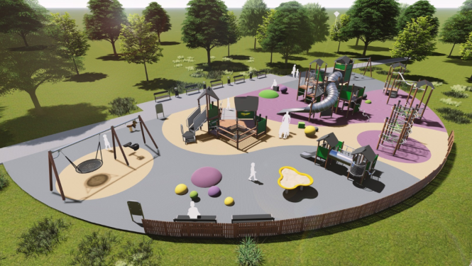 Rotaļu laukums Nordeķu parkā