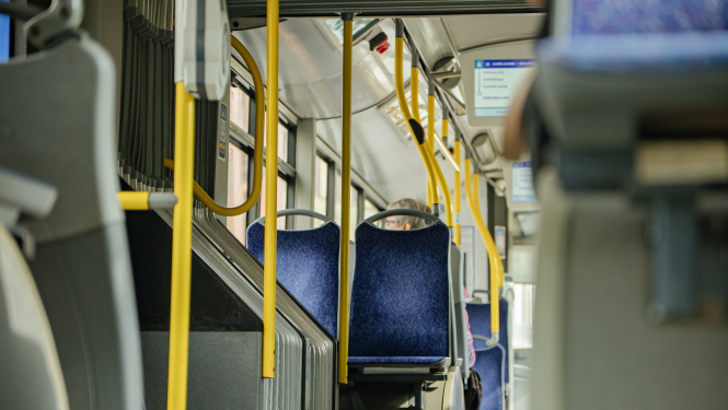 Sabiedriskais transports no iekšpuses