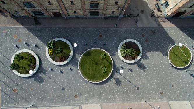 Spīķeru kvartāls no augšas