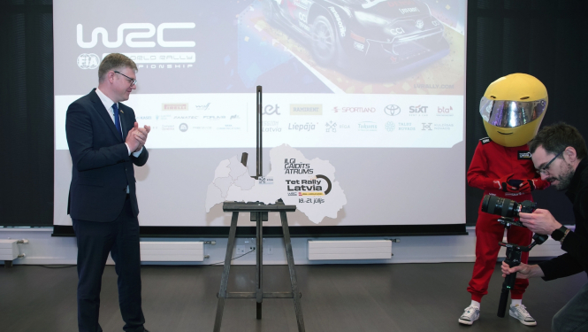 Rīgas mērs Vilnis Ķirsis preses konferncē