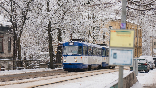 Tramvajs ziemā