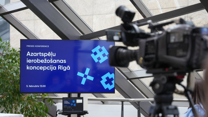 Uzraksts azartspeļu ierobežosanas koncepcija Rīgā